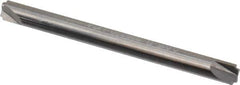 Hertel - 0.015" Radius, 1/8" Mill Diam, 2 Flute Solid Carbide Corner Rounding End Mill - Double End, Uncoated, 1-1/2" OAL, 1/8" Shank Diam - USA Tool & Supply