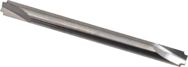 Hertel - 0.02" Radius, 1/8" Mill Diam, 2 Flute Solid Carbide Corner Rounding End Mill - Double End, Uncoated, 1-1/2" OAL, 1/8" Shank Diam - USA Tool & Supply