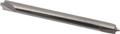 Hertel - 0.04" Radius, 1/8" Mill Diam, 2 Flute Solid Carbide Corner Rounding End Mill - Double End, Uncoated, 1-1/2" OAL, 1/8" Shank Diam - USA Tool & Supply