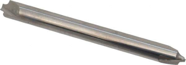 Hertel - 0.05" Radius, 3/16" Mill Diam, 2 Flute Solid Carbide Corner Rounding End Mill - Double End, Uncoated, 2" OAL, 3/16" Shank Diam - USA Tool & Supply
