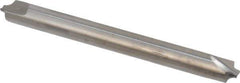 Hertel - 0.055" Radius, 3/16" Mill Diam, 2 Flute Solid Carbide Corner Rounding End Mill - Double End, Uncoated, 2" OAL, 3/16" Shank Diam - USA Tool & Supply