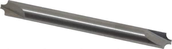 Hertel - 0.062" Radius, 3/16" Mill Diam, 2 Flute Solid Carbide Corner Rounding End Mill - Double End, Uncoated, 2" OAL, 3/16" Shank Diam - USA Tool & Supply