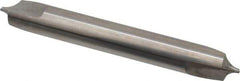 Hertel - 1/8" Radius, 5/16" Mill Diam, 2 Flute Solid Carbide Corner Rounding End Mill - Double End, Uncoated, 2-1/2" OAL, 5/16" Shank Diam - USA Tool & Supply