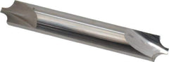 Hertel - 0.14" Radius, 3/8" Mill Diam, 2 Flute Solid Carbide Corner Rounding End Mill - Double End, Uncoated, 2-1/2" OAL, 3/8" Shank Diam - USA Tool & Supply