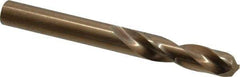Hertel - 0.316" 135° Spiral Flute Cobalt Screw Machine Drill Bit - Bright Finish, Right Hand Cut, 1-11/16" Flute Length, 2-15/16" OAL, Split Point, Straight Shank - USA Tool & Supply