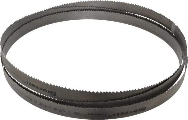 Starrett - 4 to 6 TPI, 11' 6" Long x 1" Wide x 0.035" Thick, Welded Band Saw Blade - Bi-Metal, Toothed Edge, Modified Tooth Set, Contour Cutting - USA Tool & Supply