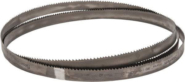 Starrett - 3 to 4 TPI, 15' 8" Long x 1-1/4" Wide x 0.042" Thick, Welded Band Saw Blade - Bi-Metal, Toothed Edge, Modified Tooth Set, Contour Cutting - USA Tool & Supply