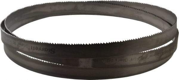 Starrett - 4 to 6 TPI, 13' 6" Long x 1-1/4" Wide x 0.042" Thick, Welded Band Saw Blade - Bi-Metal, Toothed Edge, Modified Tooth Set, Contour Cutting - USA Tool & Supply