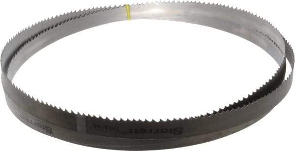 Starrett - 3 to 4 TPI, 12' Long x 1" Wide x 0.035" Thick, Welded Band Saw Blade - Bi-Metal, Toothed Edge, Modified Tooth Set, Contour Cutting - USA Tool & Supply