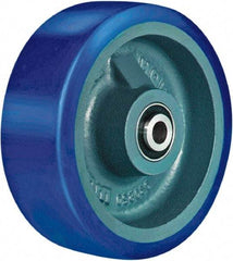Hamilton - 6 Inch Diameter x 2 Inch Wide, Polyurethane Mold on to Cast Iron Center Caster Wheel - 960 Lb. Capacity, 2-1/4 Inch Hub Length, 1/2 Inch Axle Diameter, Sealed Precision Ball Bearing - USA Tool & Supply