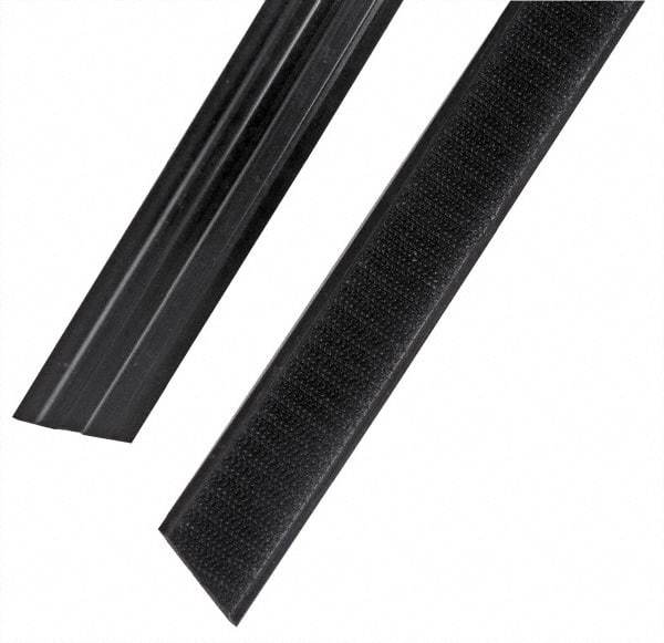 Rubbermaid - 35" Long x 1.1" Wide Microfiber Hook & Loop Replacement Set - Black, Hook & Loop - USA Tool & Supply