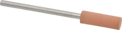Value Collection - 5mm Max Diam x 15mm Long, Cylinder, Rubberized Point - Very Fine Grade, Ceramic, Mounted - USA Tool & Supply