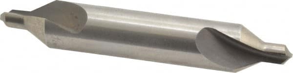 Hertel - #6 Plain Cut 60° Incl Angle High Speed Steel Combo Drill & Countersink - USA Tool & Supply