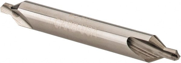 Hertel - #3 Plain Cut 60° Incl Angle Solid Carbide Combo Drill & Countersink - USA Tool & Supply