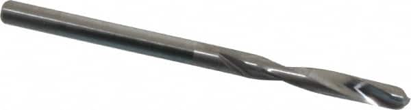 Hertel - 7/64" 135° Spiral Flute Solid Carbide Screw Machine Drill Bit - USA Tool & Supply