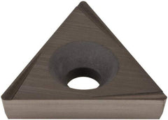 Hertel - TPCG321 Grade HT630B Cermet Boring Insert - Uncoated, 60° Triangle, 11° Relief Angle, 3/8" Inscr Circle, 1/8" Thick, 1/64" Corner Radius - USA Tool & Supply