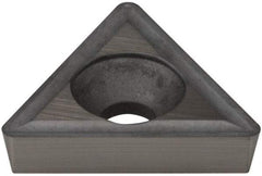Hertel - TPGH322 Grade HT540B Carbide Boring Insert - Uncoated, 60° Triangle, 11° Relief Angle, 3/8" Inscr Circle, 1/8" Thick, 1/32" Corner Radius - USA Tool & Supply