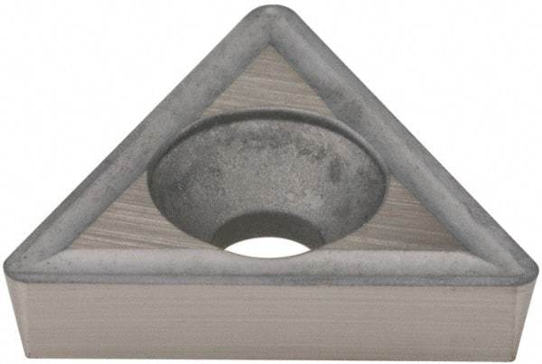 Hertel - TPGH322 Grade HT310B Carbide Boring Insert - Uncoated, 60° Triangle, 11° Relief Angle, 3/8" Inscr Circle, 1/8" Thick, 1/32" Corner Radius - USA Tool & Supply