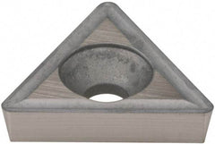 Hertel - TPGH322 Grade HT310B Carbide Boring Insert - Uncoated, 60° Triangle, 11° Relief Angle, 3/8" Inscr Circle, 1/8" Thick, 1/32" Corner Radius - USA Tool & Supply