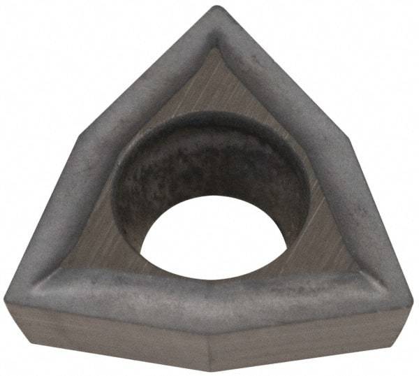 Hertel - WPGT 1510 HF1 HT540B Grade Carbide Boring Insert - Uncoated, Trigon, 80° Incl Angle, 3/16" Inscr Circle, 1/16" Thick, 0.004" Cnr Rad - USA Tool & Supply
