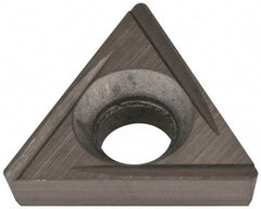 Hertel - TPCG221 Grade HT540B Carbide Boring Insert - Uncoated, 60° Triangle, 11° Relief Angle, 1/4" Inscr Circle, 3/32" Thick, 1/64" Corner Radius - USA Tool & Supply