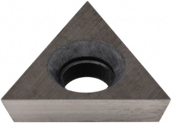 Hertel - TPCB220.1 Grade HT630B Cermet Boring Insert - Uncoated, 60° Triangle, 11° Relief Angle, 1/4" Inscr Circle, 3/32" Thick, 0.002" Corner Radius - USA Tool & Supply