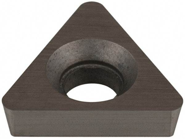 Hertel - TPCB222 Grade HT540B Carbide Boring Insert - Uncoated, 60° Triangle, 11° Relief Angle, 1/4" Inscr Circle, 3/32" Thick, 1/32" Corner Radius - USA Tool & Supply