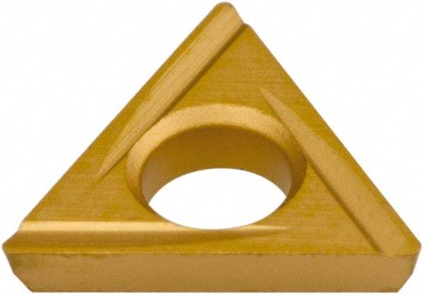 Hertel - TDHH1.280.75.0.5 Grade HP520B Carbide Boring Insert - TiN Finish, 60° Triangle, 15° Relief Angle, 5/32" Inscr Circle, 3/64" Thick, 0.007" Corner Radius - USA Tool & Supply