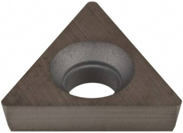 Hertel - TPCB221 Grade HT310B Carbide Boring Insert - Uncoated, 60° Triangle, 11° Relief Angle, 1/4" Inscr Circle, 3/32" Thick, 1/64" Corner Radius - USA Tool & Supply