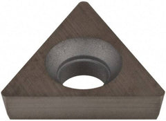 Hertel - TPCB221 Grade HT310B Carbide Boring Insert - Uncoated, 60° Triangle, 11° Relief Angle, 1/4" Inscr Circle, 3/32" Thick, 1/64" Corner Radius - USA Tool & Supply