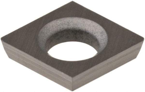 Hertel - CDHB 120605 HT540B Grade Carbide Boring Insert - Uncoated, Diamond, 80° Incl Angle, 5/32" Inscr Circle, .04" Thick, 0.007" Cnr Rad - USA Tool & Supply