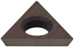 Hertel - TDHB1.280.75.0.1 Grade HT630B Cermet Boring Insert - Uncoated, 60° Triangle, 15° Relief Angle, 5/32" Inscr Circle, 3/64" Thick, 0.002" Corner Radius - USA Tool & Supply
