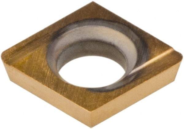 Hertel - CDHH 12061 HP520B Grade Carbide Boring Insert - Diamond, 80° Incl Angle, Left Hand, 5/32" Inscr Circle, .04" Thick, 1/64" Cnr Rad - USA Tool & Supply