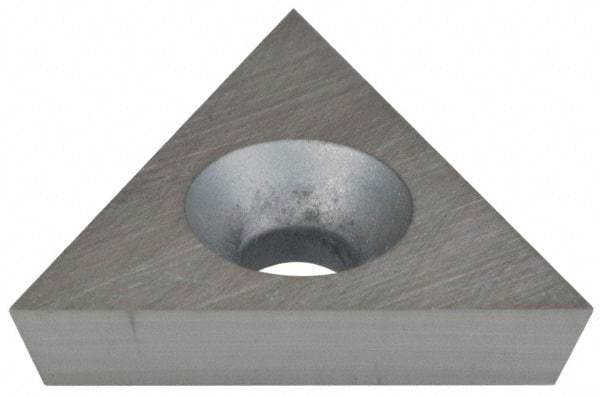 Hertel - TD6P01 Grade HT540B Carbide Boring Insert - Uncoated, 60° Triangle, 11° Relief Angle, 3/8" Inscr Circle, 1/8" Thick, 0.002" Corner Radius - USA Tool & Supply