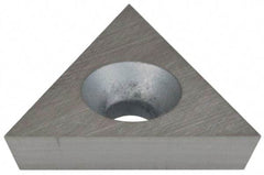 Hertel - TD6P01 Grade HT540B Carbide Boring Insert - Uncoated, 60° Triangle, 11° Relief Angle, 3/8" Inscr Circle, 1/8" Thick, 0.002" Corner Radius - USA Tool & Supply