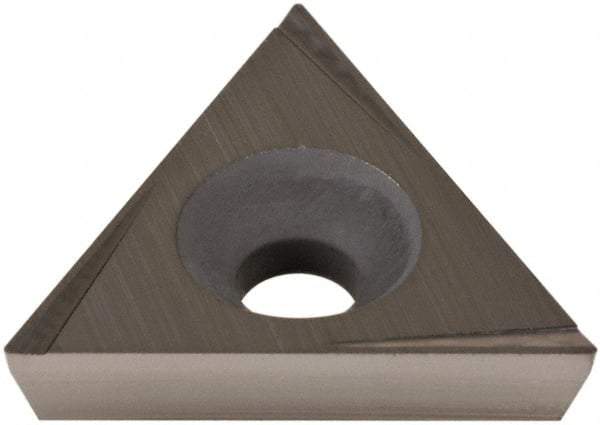 Hertel - TPCG320.5 Grade HT630B Cermet Boring Insert - Uncoated, 60° Triangle, 11° Relief Angle, 3/8" Inscr Circle, 1/8" Thick, 0.007" Corner Radius - USA Tool & Supply
