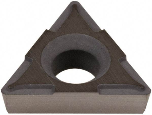 Hertel - TPCH221 Grade HT630B Cermet Boring Insert - Uncoated, 60° Triangle, 11° Relief Angle, 1/4" Inscr Circle, 3/32" Thick, 1/64" Corner Radius - USA Tool & Supply
