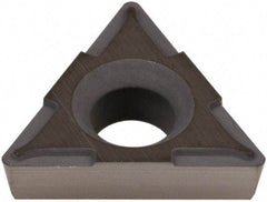 Hertel - TPCH221 Grade HT630B Cermet Boring Insert - Uncoated, 60° Triangle, 11° Relief Angle, 1/4" Inscr Circle, 3/32" Thick, 1/64" Corner Radius - USA Tool & Supply