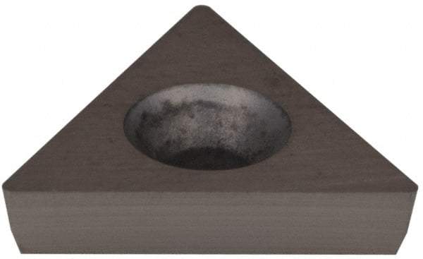 Hertel - TD6P1 Grade HT540B Carbide Boring Insert - Uncoated, 60° Triangle, 11° Relief Angle, 3/8" Inscr Circle, 1/8" Thick, 1/64" Corner Radius - USA Tool & Supply