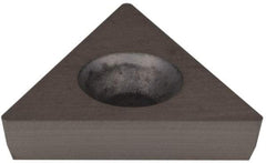 Hertel - TD6P1 Grade HT540B Carbide Boring Insert - Uncoated, 60° Triangle, 11° Relief Angle, 3/8" Inscr Circle, 1/8" Thick, 1/64" Corner Radius - USA Tool & Supply