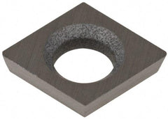 Hertel - CDHB 120605 HT310B Grade Carbide Boring Insert - Uncoated, Diamond, 80° Incl Angle, 5/32" Inscr Circle, .04" Thick, 0.007" Cnr Rad - USA Tool & Supply