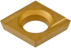 Hertel - CDHH 120605 HC620B Grade Carbide Boring Insert - Diamond, 80° Incl Angle, Left Hand, 5/32" Inscr Circle, .04" Thick, 0.007" Cnr Rad - USA Tool & Supply