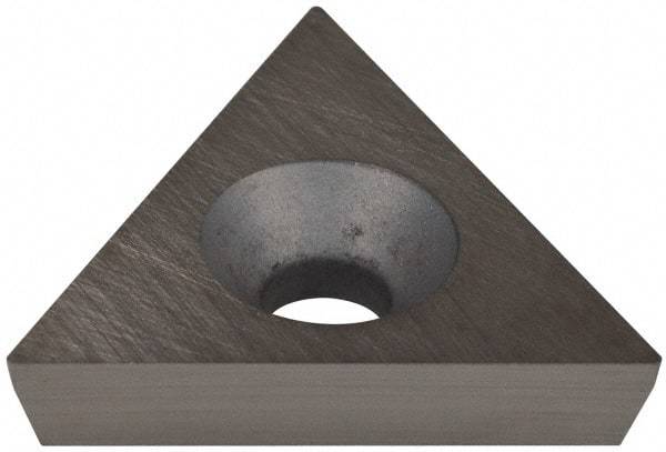 Hertel - TD6P05 Grade HT540B Carbide Boring Insert - Uncoated, 60° Triangle, 11° Relief Angle, 3/8" Inscr Circle, 1/8" Thick, 0.007" Corner Radius - USA Tool & Supply