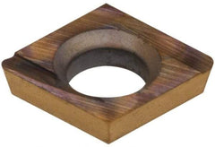 Hertel - CDHH 12061 HP520B Grade Carbide Boring Insert - Diamond, 80° Incl Angle, 5/32" Inscr Circle, .04" Thick, 1/64" Cnr Rad - USA Tool & Supply