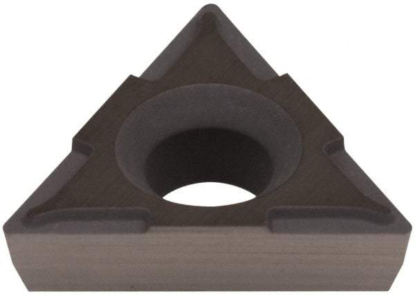 Hertel - TPCH220.5 Grade HT630B Cermet Boring Insert - Uncoated, 60° Triangle, 11° Relief Angle, 1/4" Inscr Circle, 3/32" Thick, 0.007" Corner Radius - USA Tool & Supply