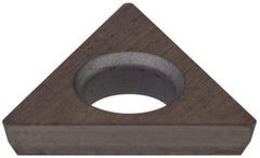 Hertel - TDHB1.280.75.0.5 Grade HT310B Carbide Boring Insert - Uncoated, 60° Triangle, 15° Relief Angle, 5/32" Inscr Circle, 3/64" Thick, 0.007" Corner Radius - USA Tool & Supply