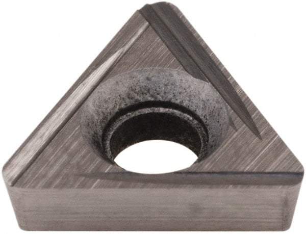 Hertel - TPCG222 Grade HT540B Carbide Boring Insert - Uncoated, 60° Triangle, 11° Relief Angle, 1/4" Inscr Circle, 3/32" Thick, 1/32" Corner Radius - USA Tool & Supply