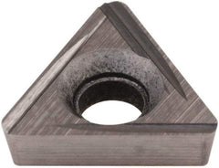 Hertel - TPCG222 Grade HT540B Carbide Boring Insert - Uncoated, 60° Triangle, 11° Relief Angle, 1/4" Inscr Circle, 3/32" Thick, 1/32" Corner Radius - USA Tool & Supply