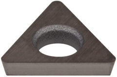 Hertel - TDHB1.280.751 Grade HT310B Carbide Boring Insert - Uncoated, 60° Triangle, 15° Relief Angle, 5/32" Inscr Circle, 3/64" Thick, 1/64" Corner Radius - USA Tool & Supply