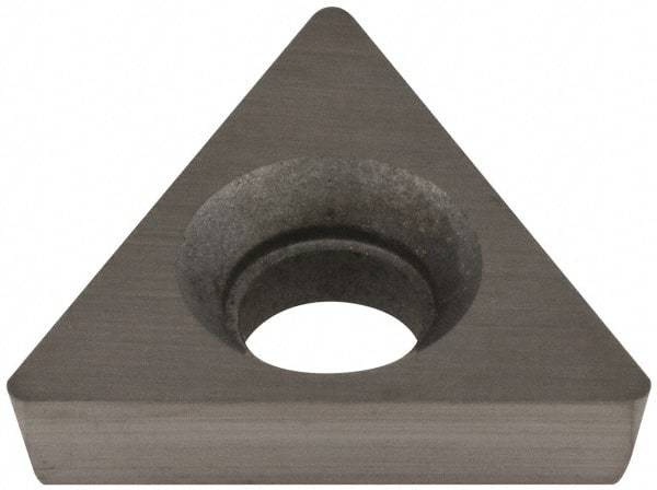 Hertel - TPCB221 Grade HT540B Carbide Boring Insert - Uncoated, 60° Triangle, 11° Relief Angle, 1/4" Inscr Circle, 3/32" Thick, 1/64" Corner Radius - USA Tool & Supply